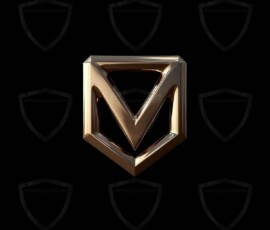 AI-generated metallic logo designs polished gold, silver, and chrome metallic symbol logos for business branding. 38 UHD logo concepts ready for your company by Art by Innovation.
