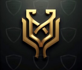 AI-generated metallic logo designs polished gold, silver, and chrome metallic symbol logos for business branding. 38 UHD logo concepts ready for your company by Art by Innovation.