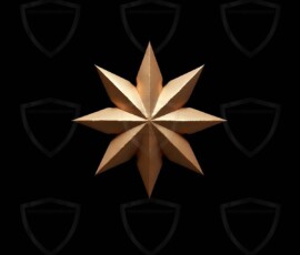 AI-generated metallic logo designs polished gold, silver, and chrome metallic symbol logos for business branding. 38 UHD logo concepts ready for your company by Art by Innovation.