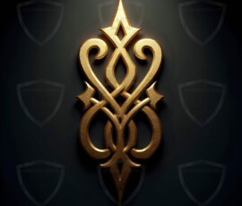 AI-generated metallic logo designs polished gold, silver, and chrome metallic symbol logos for business branding. 38 UHD logo concepts ready for your company by Art by Innovation.