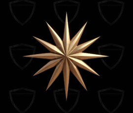 AI-generated metallic logo designs polished gold, silver, and chrome metallic symbol logos for business branding. 38 UHD logo concepts ready for your company by Art by Innovation.