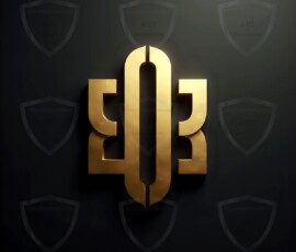 AI-generated metallic logo designs polished gold, silver, and chrome metallic symbol logos for business branding. 38 UHD logo concepts ready for your company by Art by Innovation.