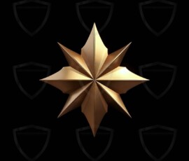 AI-generated metallic logo designs polished gold, silver, and chrome metallic symbol logos for business branding. 38 UHD logo concepts ready for your company by Art by Innovation.
