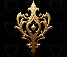 AI-generated metallic logo designs polished gold, silver, and chrome metallic symbol logos for business branding. 38 UHD logo concepts ready for your company by Art by Innovation.