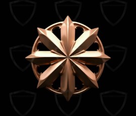 AI-generated metallic logo designs polished gold, silver, and chrome metallic symbol logos for business branding. 38 UHD logo concepts ready for your company by Art by Innovation.