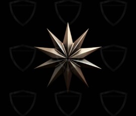 AI-generated metallic logo designs polished gold, silver, and chrome metallic symbol logos for business branding. 38 UHD logo concepts ready for your company by Art by Innovation.