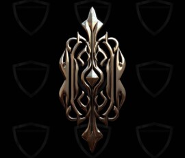AI-generated metallic logo designs polished gold, silver, and chrome metallic symbol logos for business branding. 38 UHD logo concepts ready for your company by Art by Innovation.
