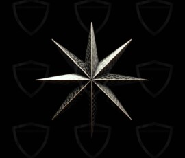 AI-generated metallic logo designs polished gold, silver, and chrome metallic symbol logos for business branding. 38 UHD logo concepts ready for your company by Art by Innovation.