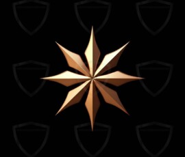AI-generated metallic logo designs polished gold, silver, and chrome metallic symbol logos for business branding. 38 UHD logo concepts ready for your company by Art by Innovation.