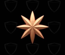 AI-generated metallic logo designs polished gold, silver, and chrome metallic symbol logos for business branding. 38 UHD logo concepts ready for your company by Art by Innovation.