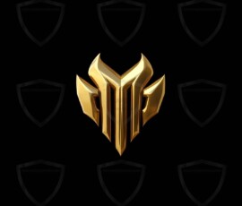 AI-generated metallic logo designs polished gold, silver, and chrome metallic symbol logos for business branding. 38 UHD logo concepts ready for your company by Art by Innovation.