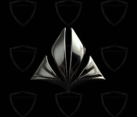 AI-generated metallic logo designs polished gold, silver, and chrome metallic symbol logos for business branding. 38 UHD logo concepts ready for your company by Art by Innovation.