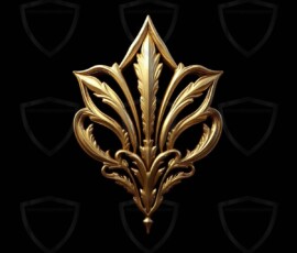 AI-generated metallic logo designs polished gold, silver, and chrome metallic symbol logos for business branding. 38 UHD logo concepts ready for your company by Art by Innovation.