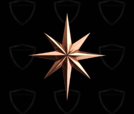 AI-generated metallic logo designs polished gold, silver, and chrome metallic symbol logos for business branding. 38 UHD logo concepts ready for your company by Art by Innovation.