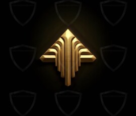 AI-generated metallic logo designs polished gold, silver, and chrome metallic symbol logos for business branding. 38 UHD logo concepts ready for your company by Art by Innovation.