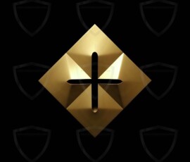 AI-generated metallic logo designs polished gold, silver, and chrome metallic symbol logos for business branding. 38 UHD logo concepts ready for your company by Art by Innovation.