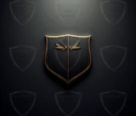AI-generated metallic logo designs polished gold, silver, and chrome metallic symbol logos for business branding. 38 UHD logo concepts ready for your company by Art by Innovation.