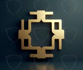 AI-generated metallic logo designs polished gold, silver, and chrome metallic symbol logos for business branding. 38 UHD logo concepts ready for your company by Art by Innovation.