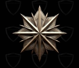AI-generated metallic logo designs polished gold, silver, and chrome metallic symbol logos for business branding. 38 UHD logo concepts ready for your company by Art by Innovation.