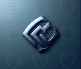 AI-generated metallic logo designs polished gold, silver, and chrome metallic symbol logos for business branding. 38 UHD logo concepts ready for your company by Art by Innovation.