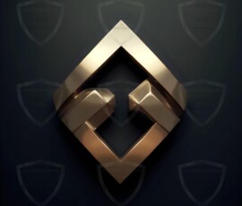 AI-generated metallic logo designs polished gold, silver, and chrome metallic symbol logos for business branding. 38 UHD logo concepts ready for your company by Art by Innovation.