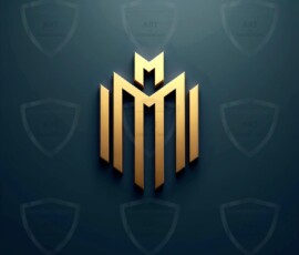 AI-generated metallic logo designs polished gold, silver, and chrome metallic symbol logos for business branding. 38 UHD logo concepts ready for your company by Art by Innovation.