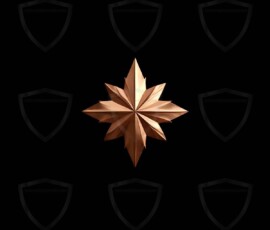 AI-generated metallic logo designs polished gold, silver, and chrome metallic symbol logos for business branding. 38 UHD logo concepts ready for your company by Art by Innovation.