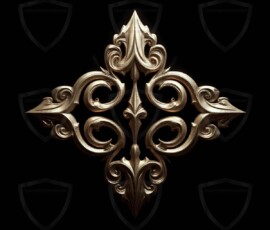 AI-generated metallic logo designs polished gold, silver, and chrome metallic symbol logos for business branding. 38 UHD logo concepts ready for your company by Art by Innovation.