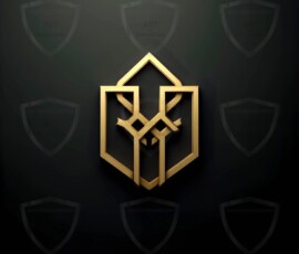 AI-generated metallic logo designs polished gold, silver, and chrome metallic symbol logos for business branding. 38 UHD logo concepts ready for your company by Art by Innovation.
