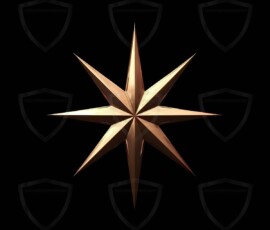 AI-generated metallic logo designs polished gold, silver, and chrome metallic symbol logos for business branding. 38 UHD logo concepts ready for your company by Art by Innovation.