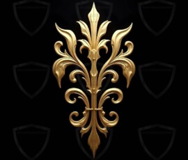 AI-generated metallic logo designs polished gold, silver, and chrome metallic symbol logos for business branding. 38 UHD logo concepts ready for your company by Art by Innovation.