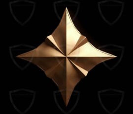AI-generated metallic logo designs polished gold, silver, and chrome metallic symbol logos for business branding. 38 UHD logo concepts ready for your company by Art by Innovation.