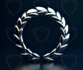 AI-generated metallic logo designs polished gold, silver, and chrome metallic symbol logos for business branding. 38 UHD logo concepts ready for your company by Art by Innovation.
