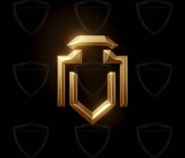 AI-generated metallic logo designs polished gold, silver, and chrome metallic symbol logos for business branding. 38 UHD logo concepts ready for your company by Art by Innovation.