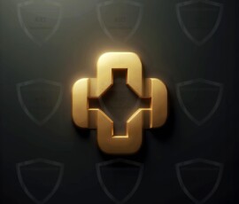AI-generated metallic logo designs polished gold, silver, and chrome metallic symbol logos for business branding. 38 UHD logo concepts ready for your company by Art by Innovation.