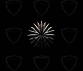 AI-generated metallic logo designs polished gold, silver, and chrome metallic symbol logos for business branding. 38 UHD logo concepts ready for your company by Art by Innovation.