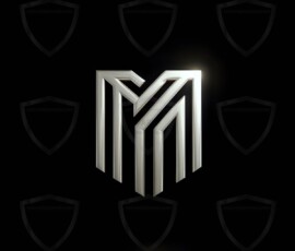 AI-generated metallic logo designs polished gold, silver, and chrome metallic symbol logos for business branding. 38 UHD logo concepts ready for your company by Art by Innovation.
