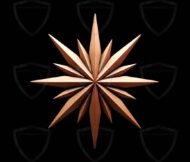 AI-generated metallic logo designs polished gold, silver, and chrome metallic symbol logos for business branding. 38 UHD logo concepts ready for your company by Art by Innovation.