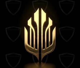 AI-generated metallic logo designs polished gold, silver, and chrome metallic symbol logos for business branding. 38 UHD logo concepts ready for your company by Art by Innovation.