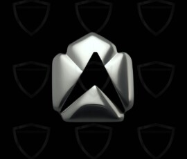 AI-generated metallic logo designs polished gold, silver, and chrome metallic symbol logos for business branding. 38 UHD logo concepts ready for your company by Art by Innovation.