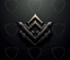 AI-generated metallic logo designs polished gold, silver, and chrome metallic symbol logos for business branding. 38 UHD logo concepts ready for your company by Art by Innovation.