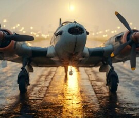 AI-generated military plane art - P-51 Mustangs, Spitfires, F-22 Raptors, vintage warbirds and modern fighters. Photorealistic UHD wallpapers by Art by Innovation.