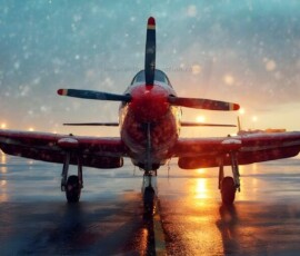 AI-generated military plane art - P-51 Mustangs, Spitfires, F-22 Raptors, vintage warbirds and modern fighters. Photorealistic UHD wallpapers by Art by Innovation.