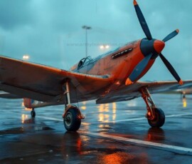 AI-generated military plane art - P-51 Mustangs, Spitfires, F-22 Raptors, vintage warbirds and modern fighters. Photorealistic UHD wallpapers by Art by Innovation.