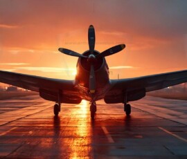 AI-generated military plane art - P-51 Mustangs, Spitfires, F-22 Raptors, vintage warbirds and modern fighters. Photorealistic UHD wallpapers by Art by Innovation.