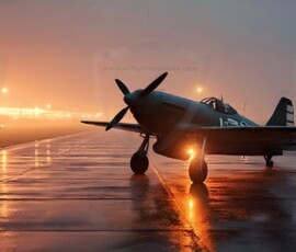 AI-generated military plane art - P-51 Mustangs, Spitfires, F-22 Raptors, vintage warbirds and modern fighters. Photorealistic UHD wallpapers by Art by Innovation.