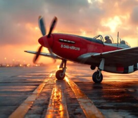 AI-generated military plane art - P-51 Mustangs, Spitfires, F-22 Raptors, vintage warbirds and modern fighters. Photorealistic UHD wallpapers by Art by Innovation.