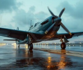 AI-generated military plane art - P-51 Mustangs, Spitfires, F-22 Raptors, vintage warbirds and modern fighters. Photorealistic UHD wallpapers by Art by Innovation.