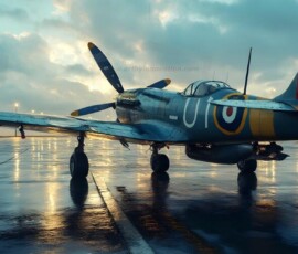 AI-generated military plane art - P-51 Mustangs, Spitfires, F-22 Raptors, vintage warbirds and modern fighters. Photorealistic UHD wallpapers by Art by Innovation.