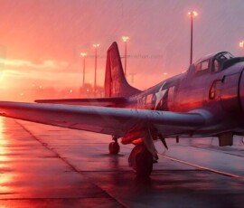AI-generated military plane art - P-51 Mustangs, Spitfires, F-22 Raptors, vintage warbirds and modern fighters. Photorealistic UHD wallpapers by Art by Innovation.